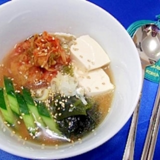 冷製☆スンドゥブ・チゲ風スープ